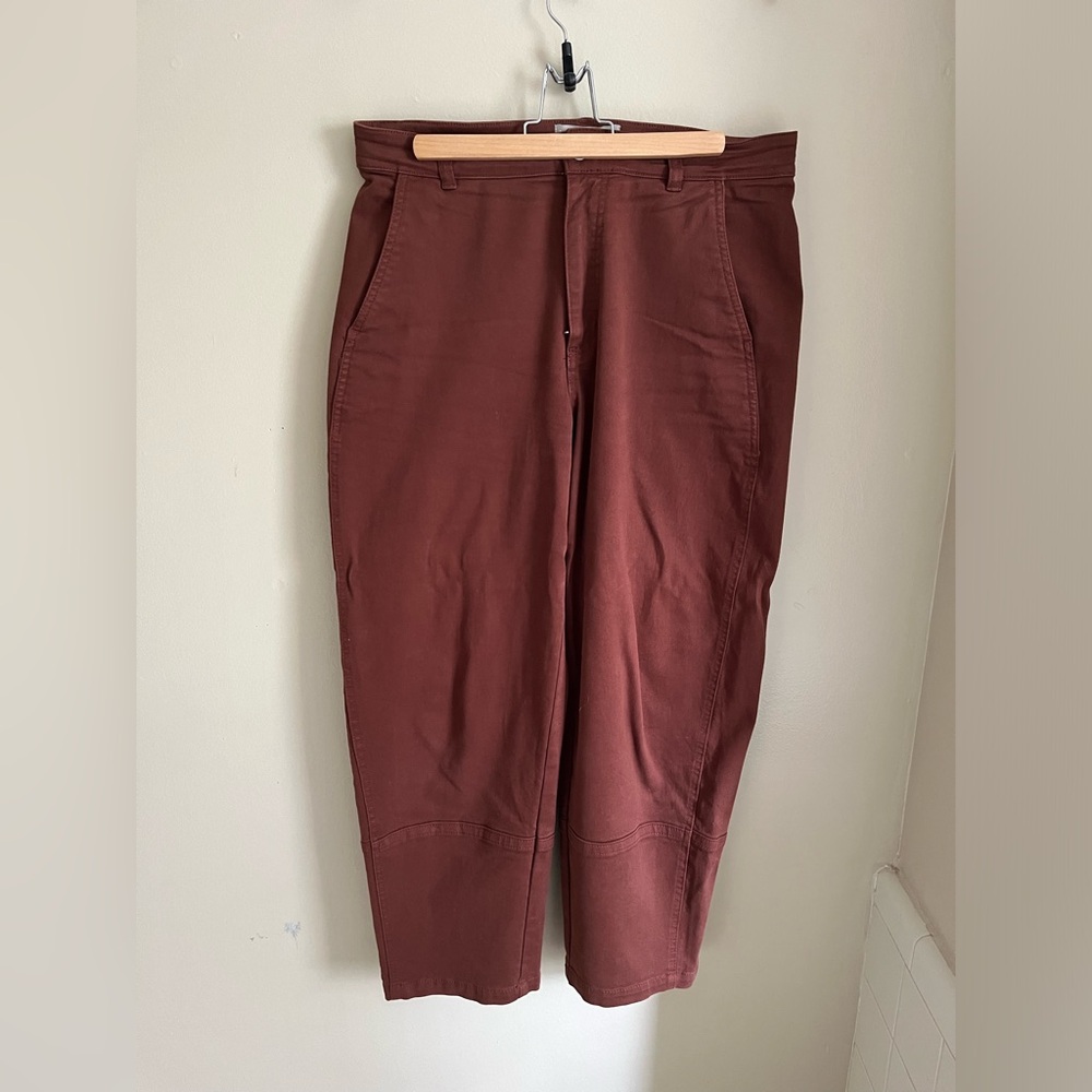 Everlane utility barrel pant size 12 rust